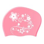 Chapeau de natation elastique en silicone imperméable pour femme, protection des oreilles, bonnet de ... Chapeau de natation elastique en silicone imperméable pour femme, protection des oreilles, bonnet de ...