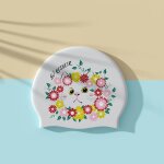 Chapeaux de natation en silicone pour femmes, bonnets college impermables, respirants et confortables, ...