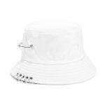 Chapeau de pcheur punk a cinq anneaux pour hommes et femmes, chapeau de soleil simple, de couleur unie, ...