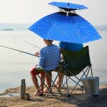 Chapeau parapluie de plein air pliable, casquette de p�che anti - pluie anti - uv, portable voyage randonn�e ...
