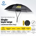 Chapeau parapluie pliant portable upf 50 + protection uv, mains libres, 7 nervures, couvre - chef etanche ...
