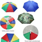 Chapeau parapluie de pluie portable, pare - soleil d'extérieur pliable, casquette de camping etanche, ... Chapeau parapluie de pluie portable, pare - soleil d'extérieur pliable, casquette de camping etanche, ...