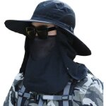 Chapeau de p�che en plein air pour hommes, protection uv, pare - soleil respirant r�glable, solide, d�contract ...