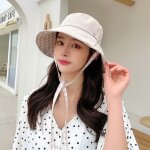 Chapeau de pcheur en plein air pour hommes et femmes, seau, protection solaire, panama, couleur pure, ...
