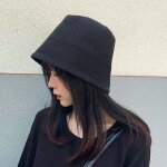 Chapeau de p�cheur de couleur unie pour femme, seau, mode japonaise, protection solaire, style hip hop ...