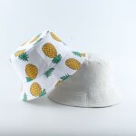 Chapeau de pcheur double face pour hommes, imprim vache, blanc et noir, a la mode, pour l't