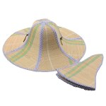 Chapeau de pcheur a large bord en paille, pliable, anti - ultraviolet, pare - soleil pour jardin et ...