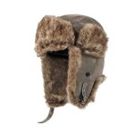 Chapeau de pilote lei feng pour hommes, fourrure, cuir, protection des oreilles, chaud, coupe - vent, ...