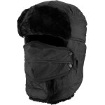 Chapeau de pilote rembourr - noir avec masque coupe - vent, chapeau de cavalier d'hiver unisexe avec ...