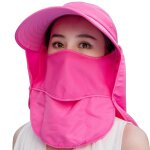 Chapeau de protection solaire unisexe, chapeau de protection uv pour le cou et le visage, casquette d�contract ...