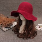 Chapeau rtro en laine pour femme, chapeau de pcheur, style britannique