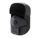 Chapeau russe unisexe a oreillettes pour hommes et femmes, bombardier trared, chaud, epais, ski, fausse ...