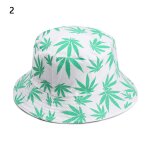 Chapeau seau panama couleur bonbon / hip hop feuille d'rable coton pliable mode d't soleil casquette ...