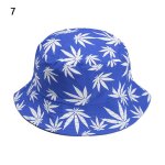 Chapeau seau panama couleur bonbon / hip hop feuille d'rable coton pliable mode d't soleil casquette ...