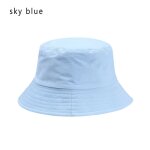 Chapeau seau panama couleur bonbon / hip hop feuille d'rable coton pliable mode d't soleil casquette ...