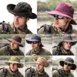Chapeau de soleil a large bord pour hommes, nouvelle marque, visi�re, p�che, chasse, safari, et�, 2022 ...