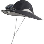 Chapeau de soleil a large bord avec ventilateur solaire, bob pour la pche et la plage en plein air, ...