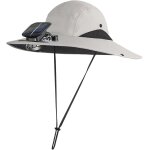 Chapeau de soleil a large bord avec ventilateur solaire, bob pour la pche et la plage en plein air, ...