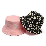 Chapeau de soleil unisexe, double face, broderie marguerite, casquette d'extrieur, pour la pche, pour ...