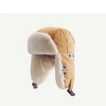 Chapeau trared trooper happator en mlange de laine, oreillettes, ushanka esquimau, russe, chaud, peluche, ...