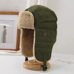 Chapeau trared trooper happator en mlange de laine, oreillettes, ushanka esquimau, russe, chaud, peluche, ...