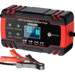 Chargeur de batterie - husgw - 12v / 24v - 8a - fonction rparation - ecran lcd