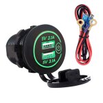 Chargeur rapide double usb 4. 2a avec prise de courant et interrupteur, adaptateur de prise de courant ...