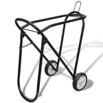 Chariot porte selle pliable mtal avec roues