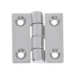 Charni�res pliantes de 1. 5 pouces, couleur argent, quincaillerie pour porte de maison, bateau