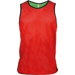 Chasuble sport r?versible 2 couleurs - pa042 - rouge et vert fluo