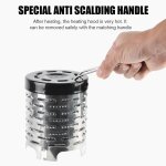 Chauffage au gaz en acier inoxydable, rchaud durable de survie en plein air, camping, texture dlicate, ...