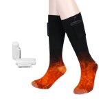 Chaussettes chauffantes a batterie 2200 mah le noir