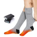 Chaussettes chauffantes a batterie 4000 mah gris m