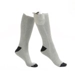 Chaussettes chauffantes electriques pour hommes et femmes, en coton thermique, elastique, confortable, ...