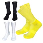 Chaussettes de cyclisme en nylon antidrapantes, respirantes, pour vlo, basket - ball