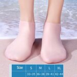 Chaussettes d'eau coordonnantes pour femmes, silicone, matriau souple, chaussettes de combinaison, sandales ...