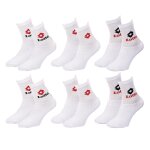Chaussettes enfant lotto tennis crew pack de 6 paires lotto tennis crew blanc