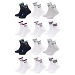 Chaussettes enfant tennis sergio tacchini pack de 12 paires 0204 Chaussettes enfant tennis sergio tacchini pack de 12 paires 0204