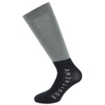 Chaussettes d'equitation equithme - compet - couleur : gris / marine, taille : 36 - 41
