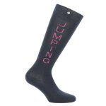Chaussettes d'quitation equithme  jumping  - couleur : marine / fuchsia, taille : 39 - 41