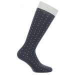 Chaussettes equithme  peas  - couleur : marine, taille : 31 - 34