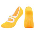 Chaussettes femle chaussures de pilates antid�rapantes gymnastique fitness exercise massage chaussettes ...