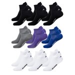 Chaussettes femme kappa socquettes tiges courtes pack de 9 paires assorties fitness respirantes