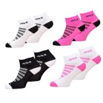 Chaussettes femme socquettes tiges courtes coton majoritaire pack de 4 paires running azx