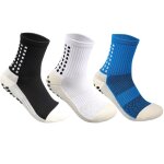 Chaussettes de football antid�rapantes, elastiques, mi - tube, bas de sport unisexes, en coton, amortissantes ...