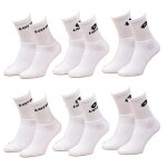 Chaussettes homme lotto tennis pack de 6 paires tennis blanches