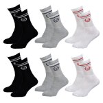 Chaussettes homme sergio tacchini tennis pack de 6 paires assorties tennis sergio tacchini