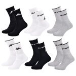 Chaussettes homme tennis kappa pack de 6 paires 2045