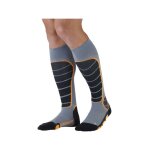 Chaussettes monnet ski freeride gris / orange
