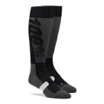 Chaussette performance moto gris / noir 100%